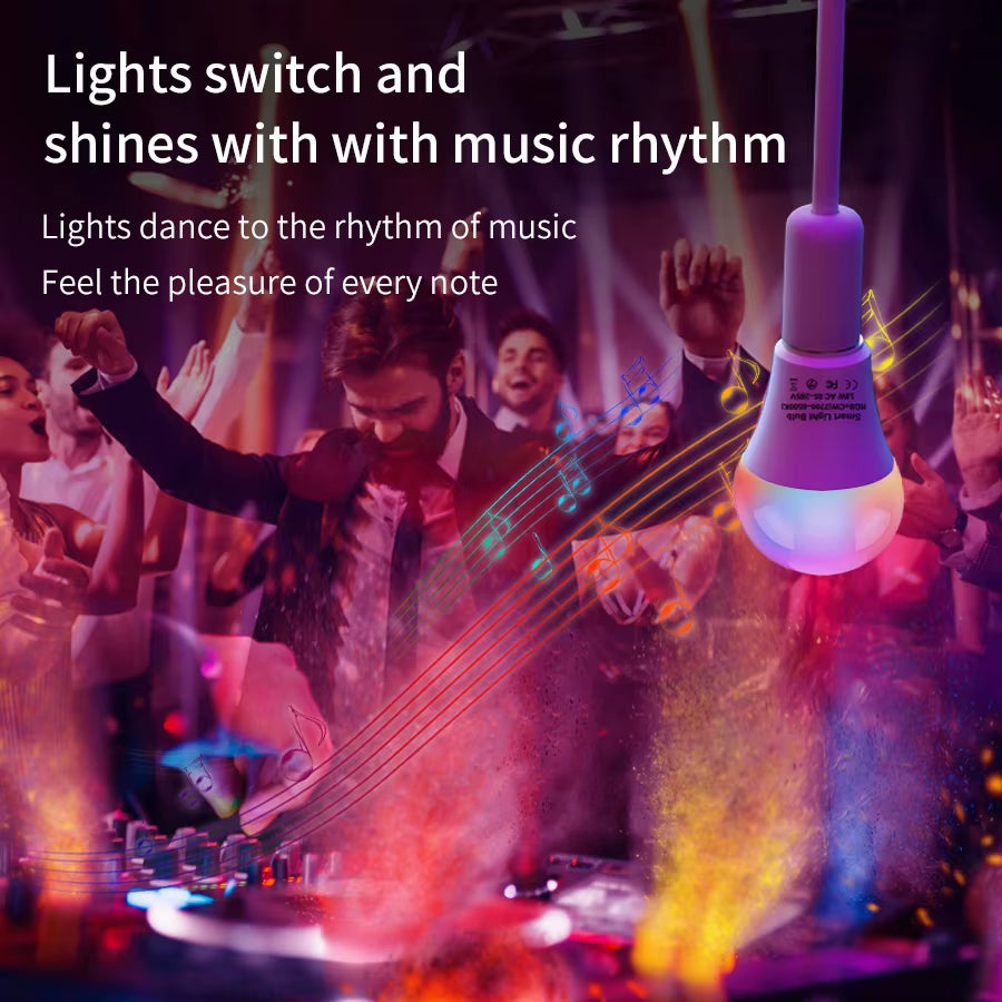 Tuya Smart Wifi LED Light Bulbs 220V 110V 10W 15W 20W E27 Alexa LED Lamp RGB Smart Life APP Google Assisatnt Voice Control